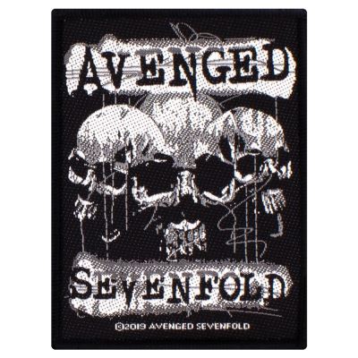 Avenged Sevenfold Patch 3 Skulls 8 x 10 cm