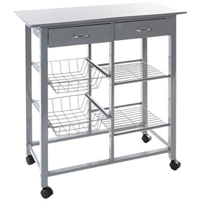 Jja 114235 desserte cuisine cooking gris grand modèle