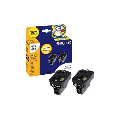 Pelikan Promo Pack H23 + H23 - 2 - zwart - inktcartridge (alternative for: HP 363)