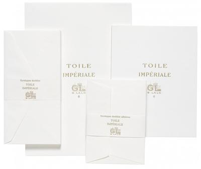 G.Lalo - 20 Enveloppes C6 11,4x16,2cm Toile Impériale Blanc
