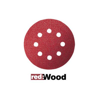 Bosch Velcro 5 X Papier Abrasif Ponceuse à Excentrique 125 Mm Bois Rouge Grain 80