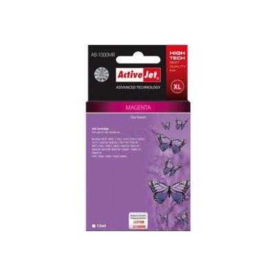 ActiveJet ABR-1000M Premium version - inkt-magenta - inktcartridge (alternatief voor: Brother LC1000m, Brother LC970M)