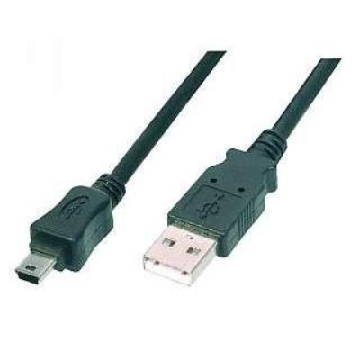 Usb-câble de raccordement (usb a-steck usb b-mini-steck 5-pin) 1m sconn co77161