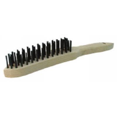 Outifrance - Brosse à manche (4 rangs fils dur acier inox)