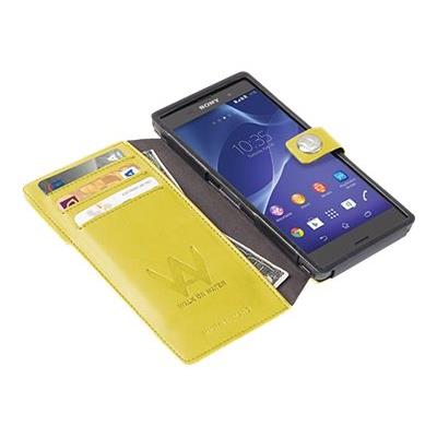 Walk On Water DropOff - Flip cover voor mobiele telefoon - polyurethaan - geel - voor Sony XPERIA Z3