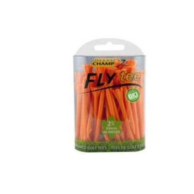 Champ zarma 92523 fly tee 69 mm tees de golf (lot de 40) orange