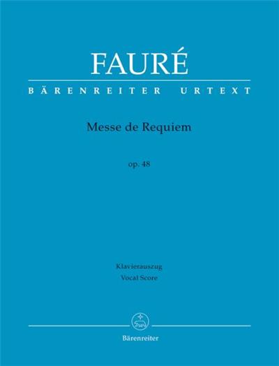 Faure Gabriel Messe De Requiem Opus 48 Chant(Satb)/Piano