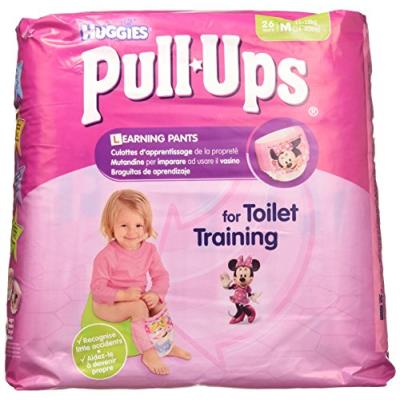 Huggies pull-ups 26 couches culottes d'apprentissage filles taille 5/m - lot de 2