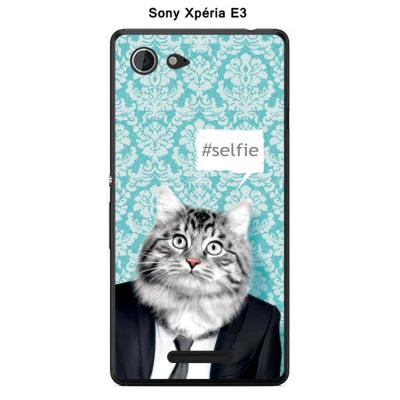 Coque Sony Xpéria E3 - Monsieur Poil de chat