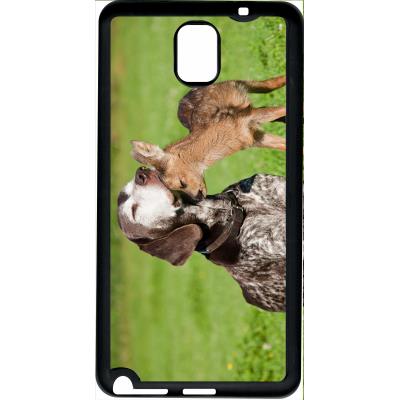 Coque samsung note 3 chien et petit chevreuil