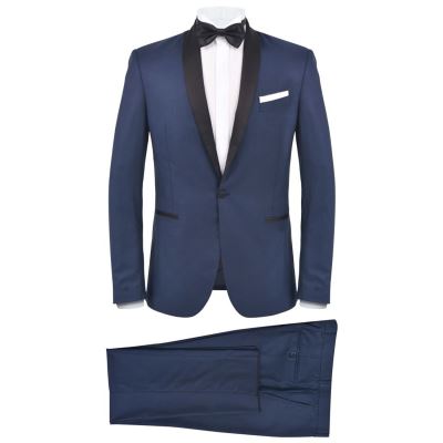 vidaXL 2x Smoking de Soirée Homme Bordeaux Costume Tuxedo Costard