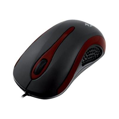 iBOX i2712 - muis - USB - zwart, rood