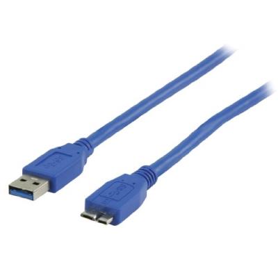 Valueline vlcp61500l05 câble usb 3.0 a vers micro usb b mâle mâle 0,50 m