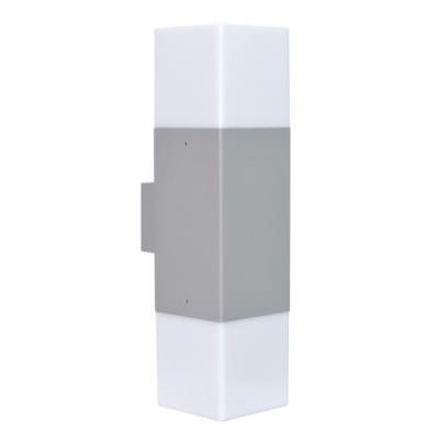 Trio leuchten applique murale hudson 2 ampoules en aluminium argenté