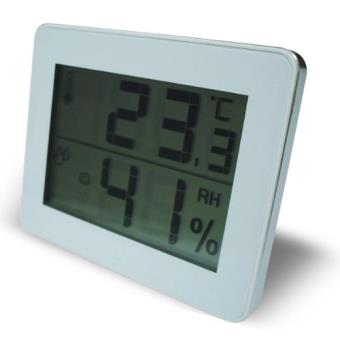 10€19 sur Thermomètre Hygromètre Moniteur de compteur intérieur-blanc -  Station météo thermomètre pluviomètre - Achat & prix