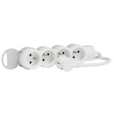 Legrand LEG50055 Rallonge multiprises standard 4 x 2P T cordon 1,5 m