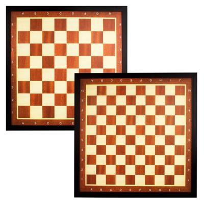Abbey Game Jeu de dames et d'échecs avec bordure marron