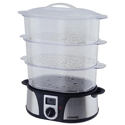 H.koenig vap12 cuisseur vapeur electrique noir