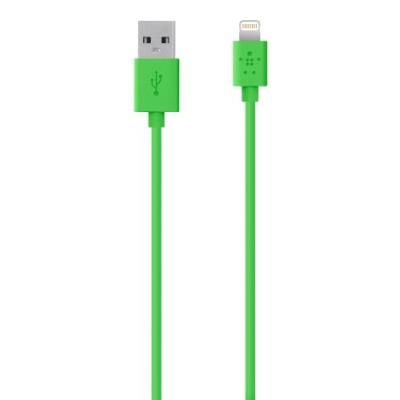 Belkin F8J023bt04-GRN cable de charge et synchronisation Lighning 1,2m vertr pour iPhone 5, 5S, 5C, 6, 6S, 6+, 6S+, iPad mini, iPad 4, iPod Touch 5G, iPod Nano 7G