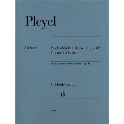 Pleyel Ignaz - Six duos faciles et progressifs Opus 48 --- Deux violons