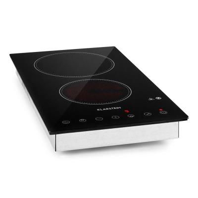 Klarstein VariCook Domino Double plaque de cuisson en vitrocéramique - Température réglable sur 9 niveaux - 3000W max.