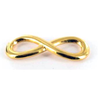 Collier Breloque Symbole Infini Double En Argent Sterling - Neuf Avec étiquettes, Longueur Moyenne