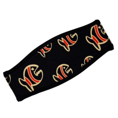 Iq-company allover fish 2360_red 371602_2360_stk élastique de rechange pour masque de plongée mixte noir taille unique