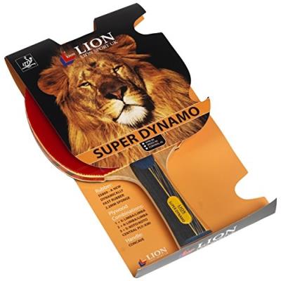 Lion super dynamo raquette de tennis de table rouge