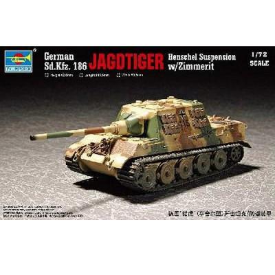 Trumpeter - Maquette Char : Sd.Kfz 186 Jagdtiger avec zimmerit