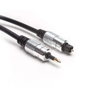Aricona n°446 - toslink 1 mètre à câble vers mini toslink premium 3,5 mm, câble optique toslink, câble très flexible, parfait pour les transmissions audio