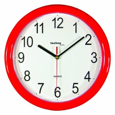 Technoline WT 600 Horloge murale à quartz Rouge (Import Allemagne)