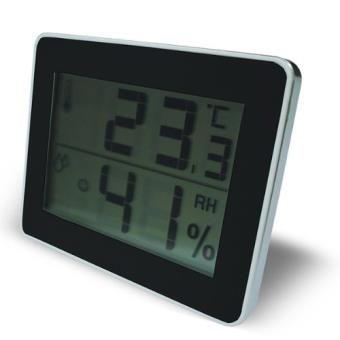 Thermomètre intérieur / Extérieur filaire Noir - Otio