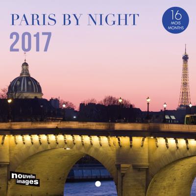 Calendrier 2017 Paris La nuit, 14,5x14,5 cm, 16 mois