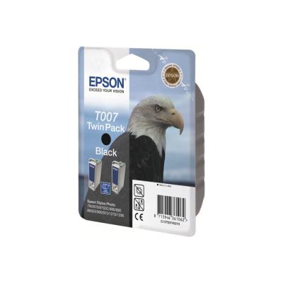 Epson T007 Twin Pack - pack de 2 - noir - originale - cartouche d'encre