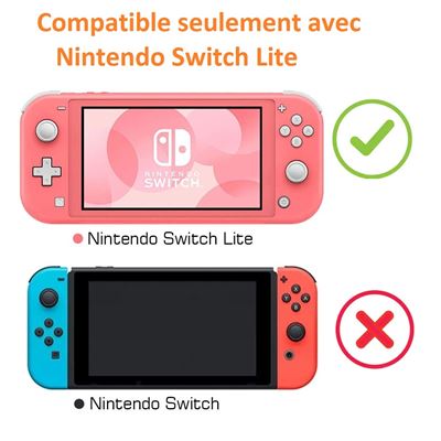 Coque Silicone Rose Compatible avec Nintendo Switch Lite