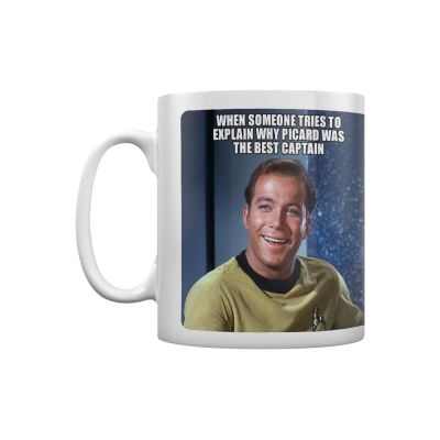 Star Trek Tasse Kirk Laughing blanc