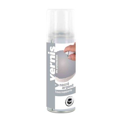 Vernis nacré argent spray 125 ml - megacrea