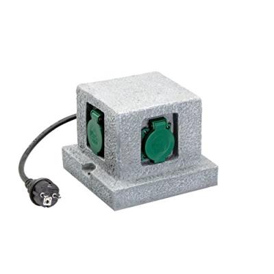 Unitec - unitec garten-steckdosenverteiler quader, 4-fach 44242