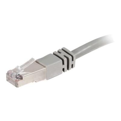 C2G Cat5e Booted Shielded (STP) Network Patch Cable - verbindingskabel - 3 m - grijs