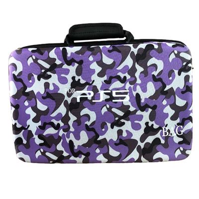 Sac de transport pour PS5, sac de voyage pour le stockage des disques de la console PS5/édition numérique HAOBUY-Violet