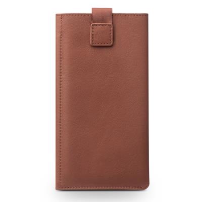 Etui en cuir véritable QIALINO pour iPhone 7 - Marron