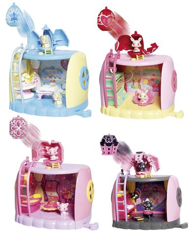 Jewelpet assortiment mini playsets salles de jeu (8)