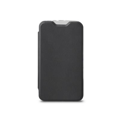 Muvit MUEAF0222 - Flip cover voor mobiele telefoon - zwart - voor LG K4