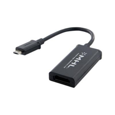 4world mhl adaptateur (micro usb) [m]> hdmi [f] + micro usb [f], smartphone à la télévision 08741