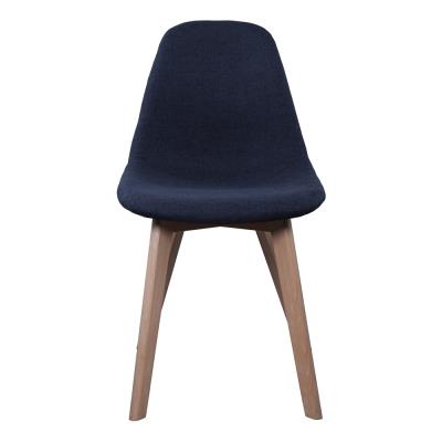 Chaise scandinave - Tissu - Noir