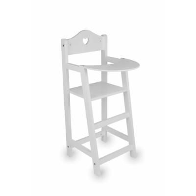 Chaise haute pour poupées cœur blanc Pipa