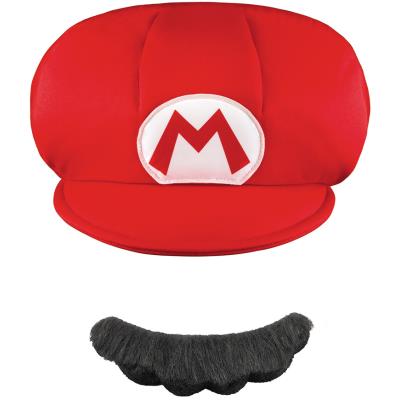 Casquette et Moustache Mario? Enfant taille unique