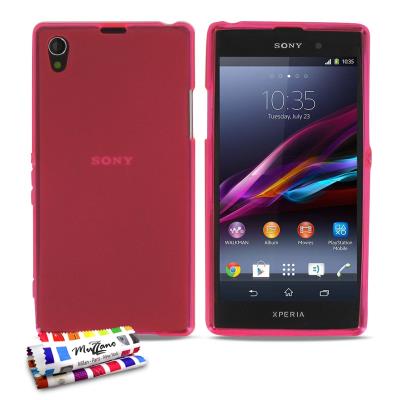 Coque Souple ORIGINAL Ultra Fine Rose Le Glossy Hybrid de MUZZANO pour SONY XPERIA Z1