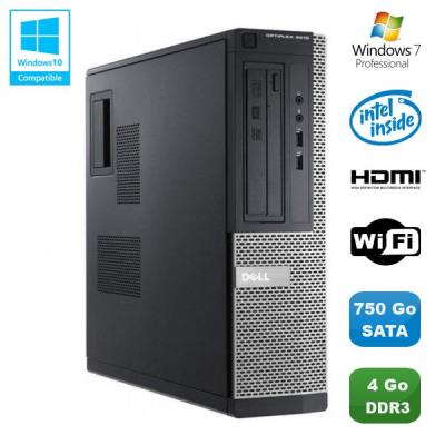 Pc dell optiplex 3010 dt intel g640 2.8ghz 4go 750go graveur wifi hdmi win 7 pro