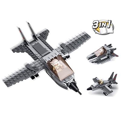 Jeu de construction Sluban Elements Aircraft Carrier Series Jet Fighter 3-in-1
